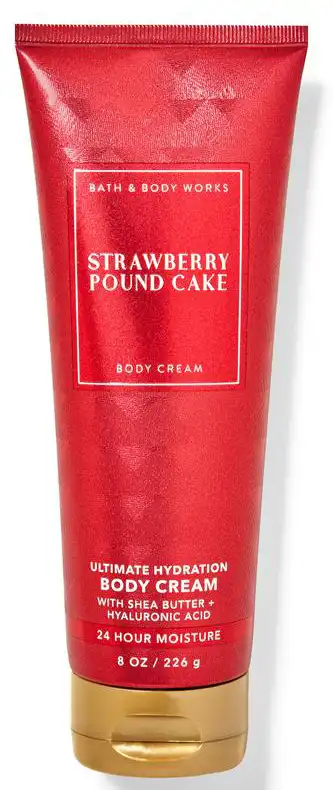Bath & Body Works STRAWBERRY POUND CAKE BODY CREAM 226GM
