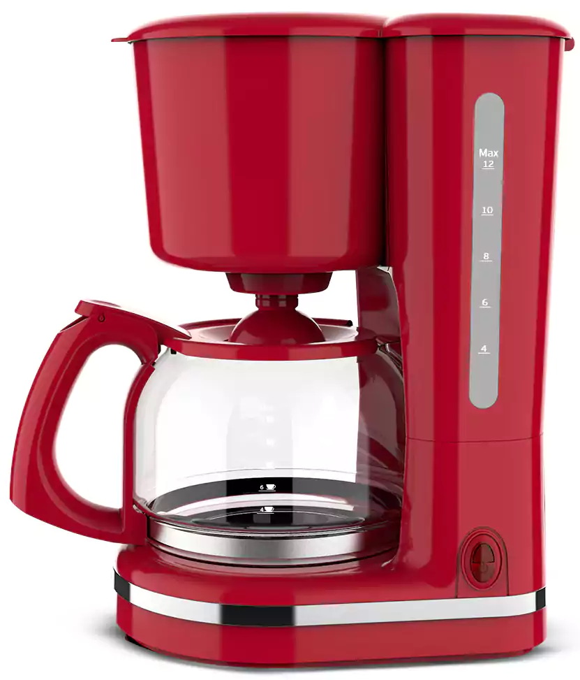 ماكينة تحضير قهوة امريكان من سوناي 870 وات SH-1210 - أحمر