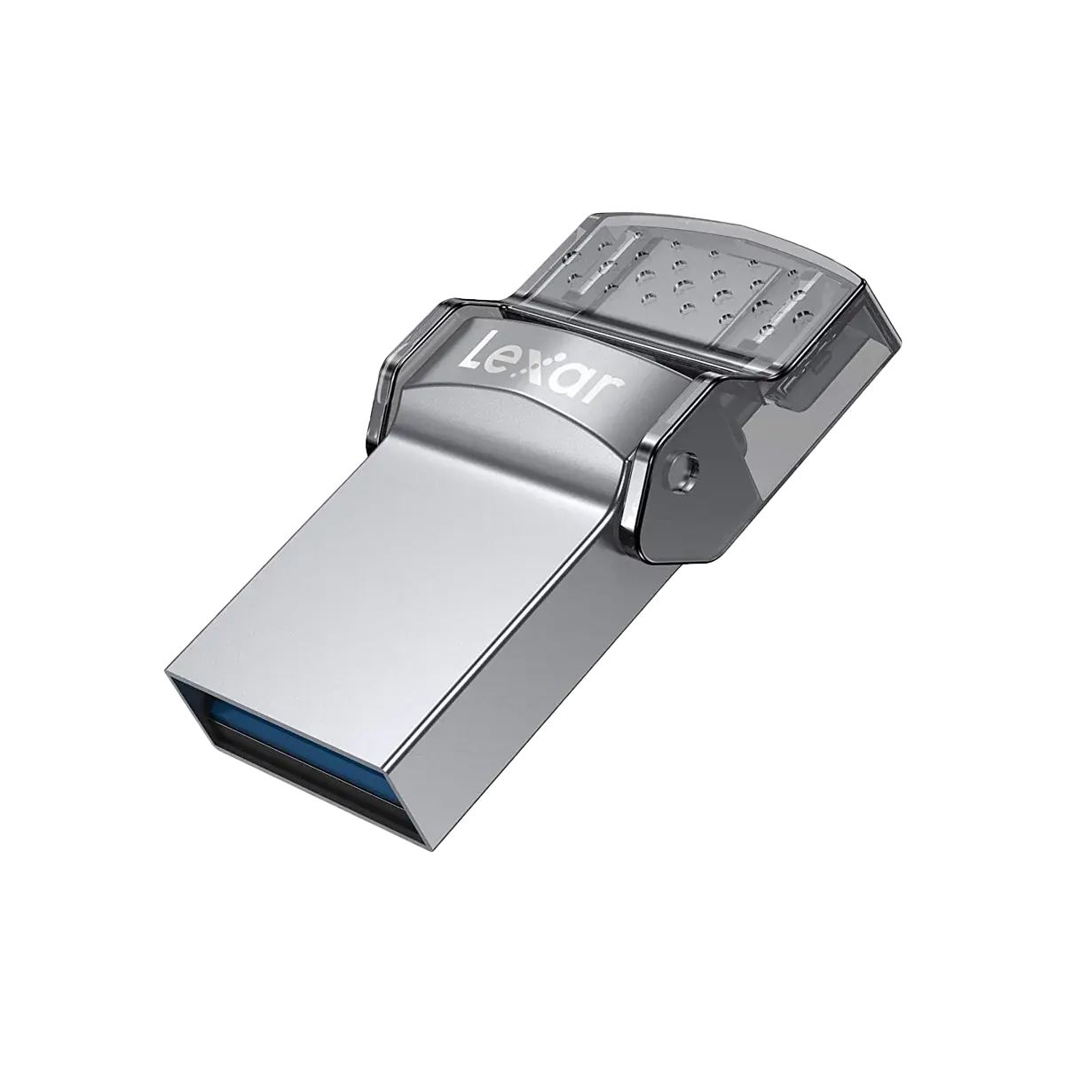 Lexar JumpDrive® Dual Drive D35c Flash Drive, 32GB, USB 3.0 Type-C™, Silver, LJDD35C032G