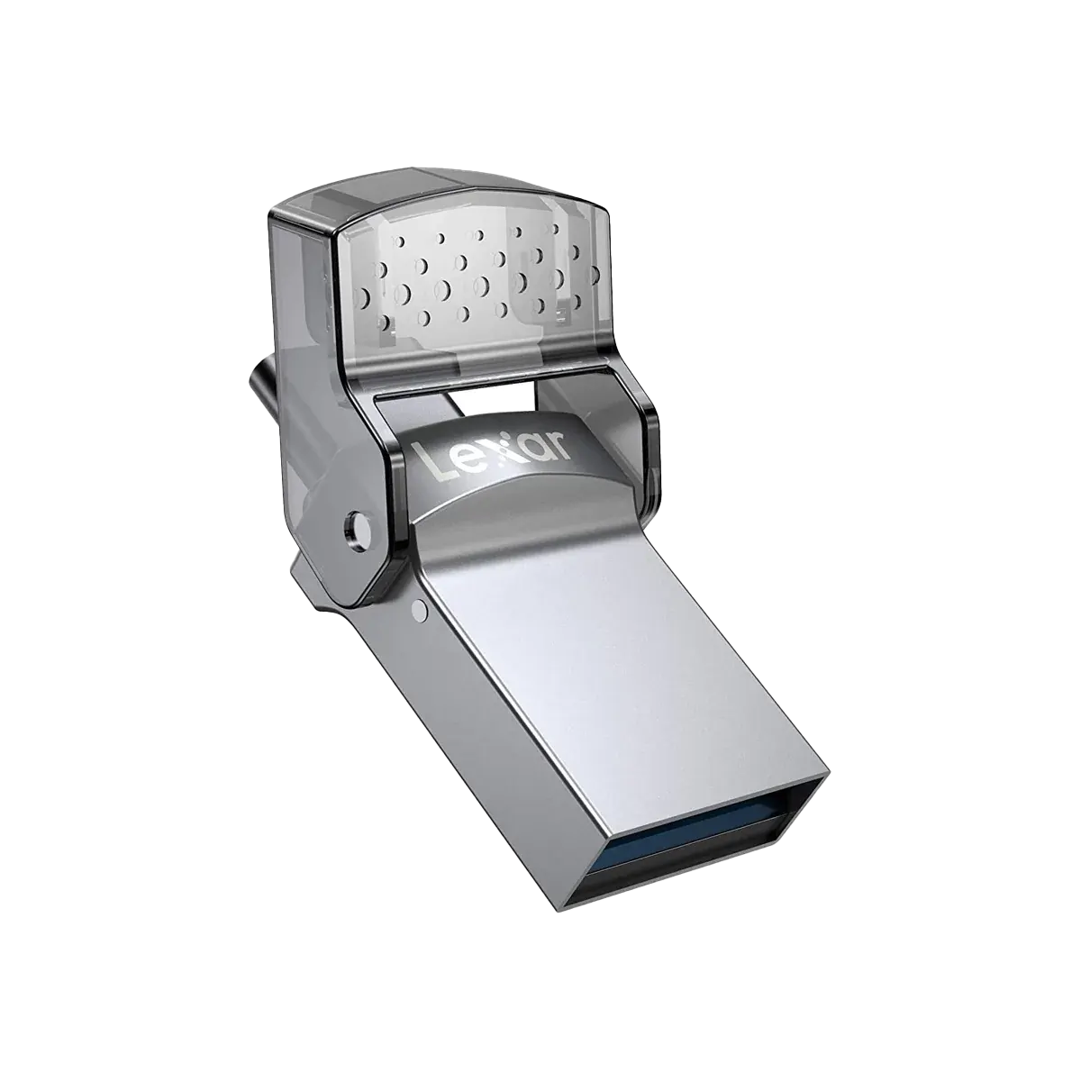 Lexar JumpDrive® Dual Drive D35c Flash Drive, 32GB, USB 3.0 Type-C™, Silver, LJDD35C032G