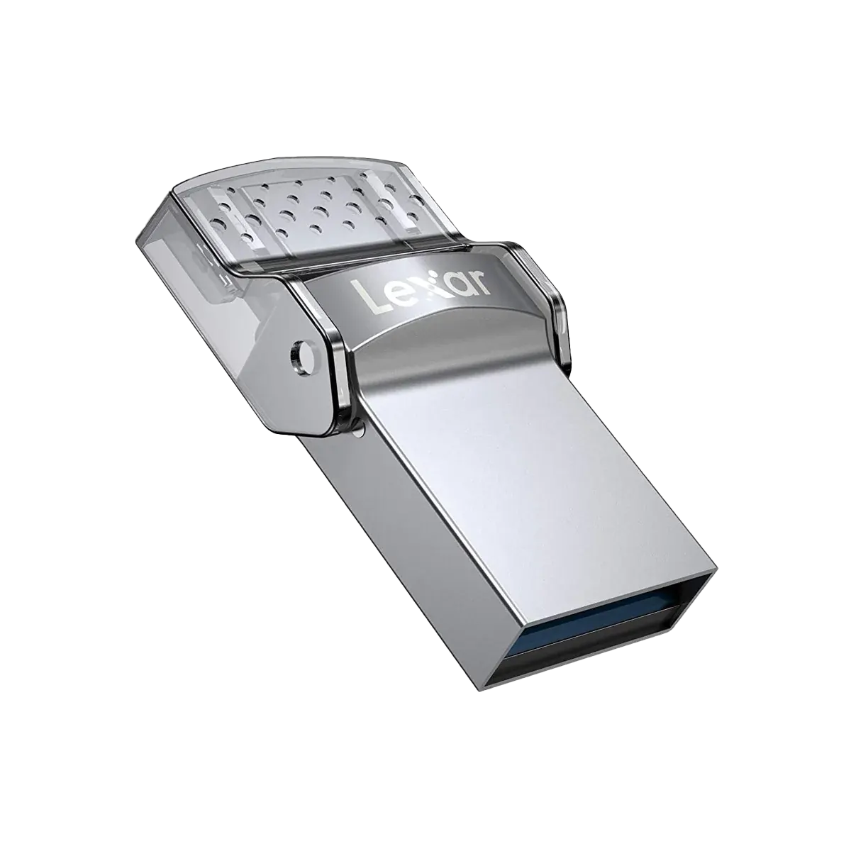 Lexar JumpDrive® Dual Drive D35c Flash Drive, 32GB, USB 3.0 Type-C™, Silver, LJDD35C032G
