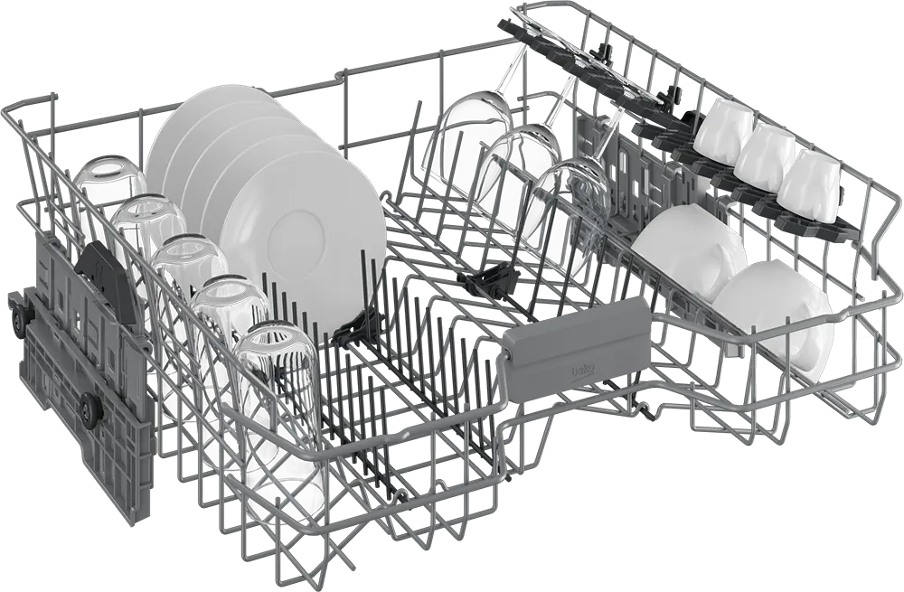 Beko Freestanding Dishwasher, 15 Place Settings, 60 cm, 6 Programs, Digital, Inverter, Ionix, BDFN26520XQ