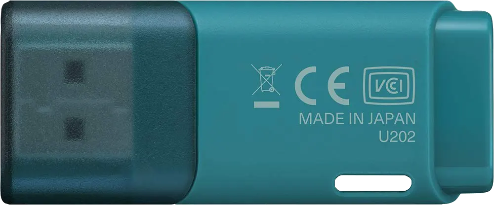 فلاش ميموري كيوكسيا U202، بسعة 32 جيجابايت، USB 2.0، أزرق فاتح، LU202L032GG4