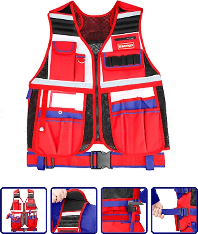 EMTOP Tool Vest, up to 3 KG, 14 Pockets, ETVT1701