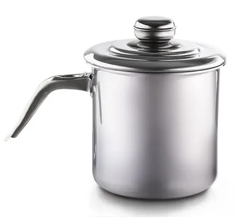 لبانة بغطاء ستانلس من إيفال مقاس 14 توب بيد معدن _فضي