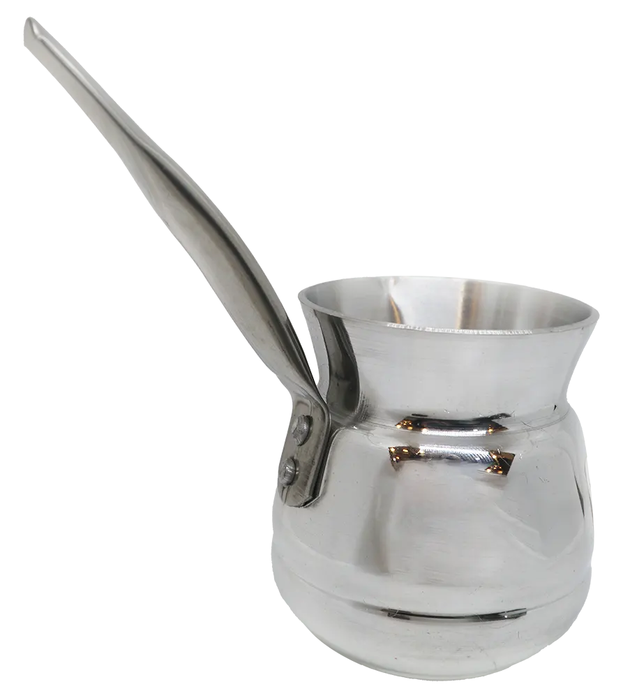 كنكة قهوة ألمنيوم من إيفال مقاس 3 توب _ فضي