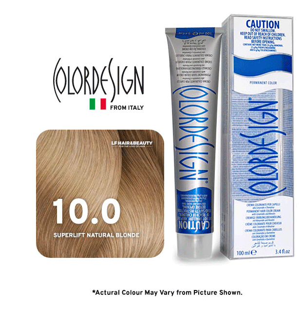 صبغة شعر دائمة كولور ديزاين 10.0 فائق الرفع أشقر طبيعي 100 مل