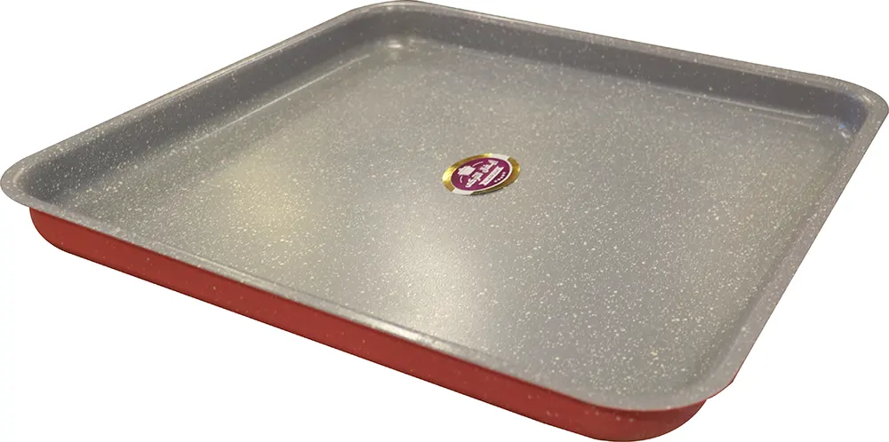 صينية جيرانيت من إيفال مقاس 40 _ 40 , أحمر