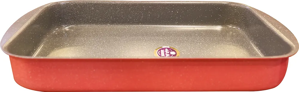 طاجن جيرانيت من إيفال مستطيل مقاس 30_40 ,أحمر