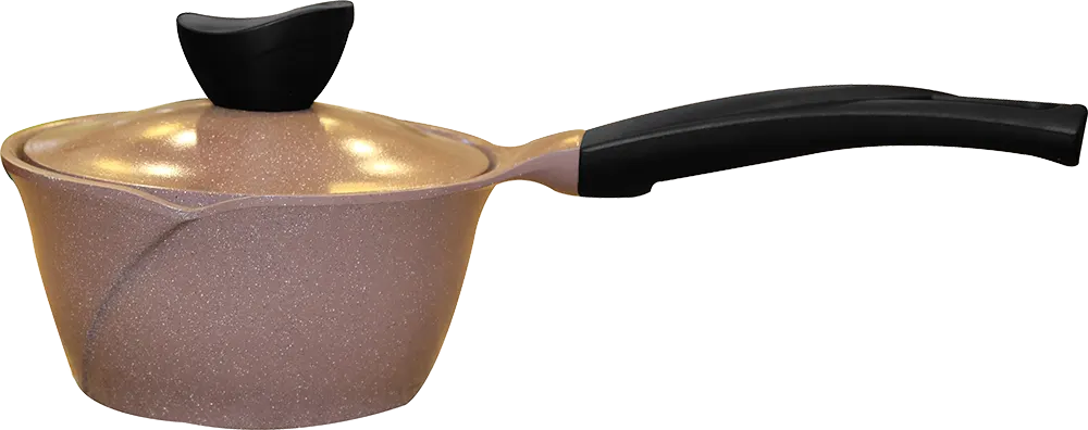 كسرولة بغطاء جيرانيت من ماستر مقاس 16 _ بينك