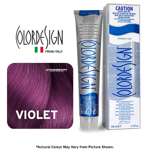 Color Design Permanent Hair Color Violet 100ml
