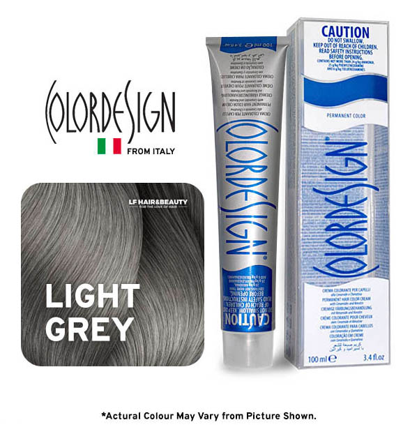 Color Design Permanent Hair Color Light Grey 100ml