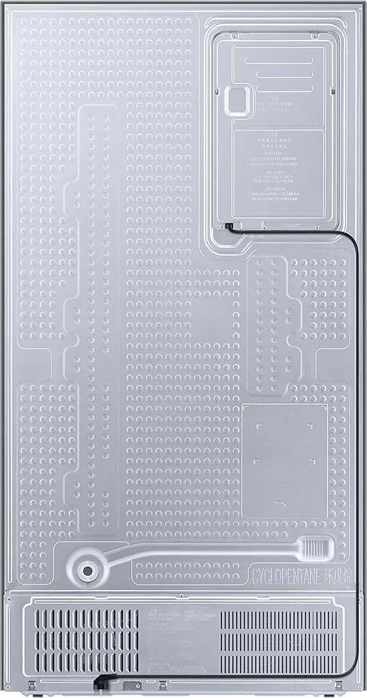 Samsung Side by Side Refrigerator, No Frost, 634 Liters, Inverter, 2 Doors, Water Dispenser, SpaceMax™ Purification, Silver, RS68A8820S9