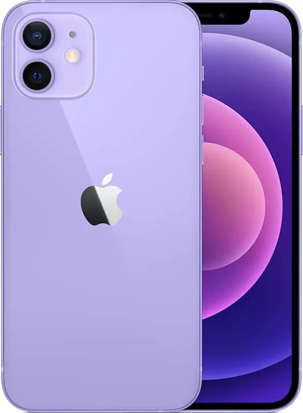iPhone 12 Single SIM Mobile, 64GB Internal Memory, 4GB RAM, 5G Network, Purple