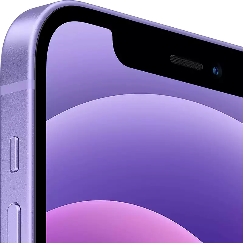 iPhone 12 Single SIM Mobile, 64GB Internal Memory, 4GB RAM, 5G Network, Purple