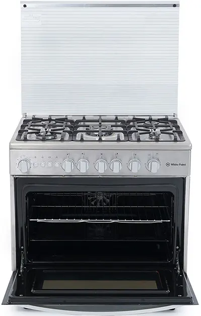 White Point  Cooker, 90 x 60 cm, 5 Burners, silver, WPGC9060XA