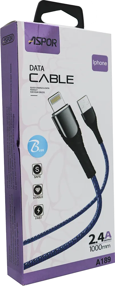 كابل بيانات أسبور لايتينج 1 متر A189