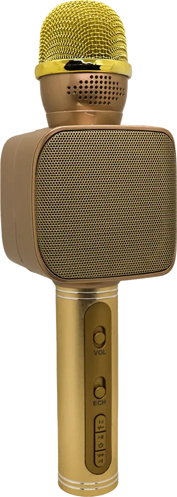 SuYoso Wireless Handheld Dynamic Wireless Microphone, Bluetooth, Gold, YS-68