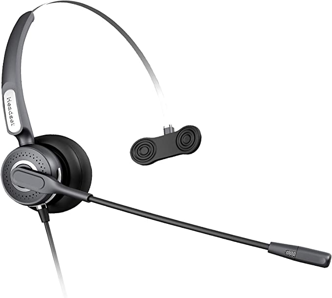 سماعة رأس دي لينك DPH.100 للألعاب، احادية الجانب بنقل الصوت عبر بروتوكول الانترنت بجودة اتش دي، أسود