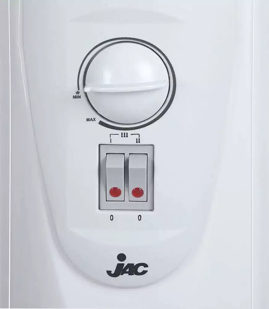 دفاية زيت جاك، 7 ريشة، 1200 وات، NGH-327 - أبيض JAC