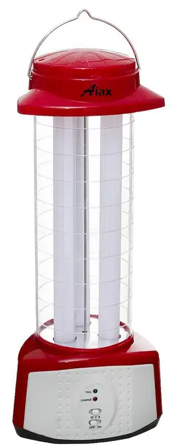 كشاف حائط أياكس، 3 لمبة ليد، إضاءة بيضاء، يعمل حتى 24 ساعة، قابل لإعادة الشحن، أحمر، KGE-777