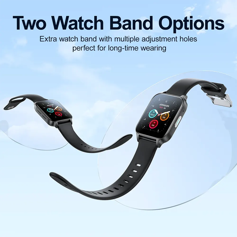 Joyroom Smart Watch, 1.83 Inch Screen, Silicone Strap, Water Resistant, Dark Grey, JR-FT3 PRO