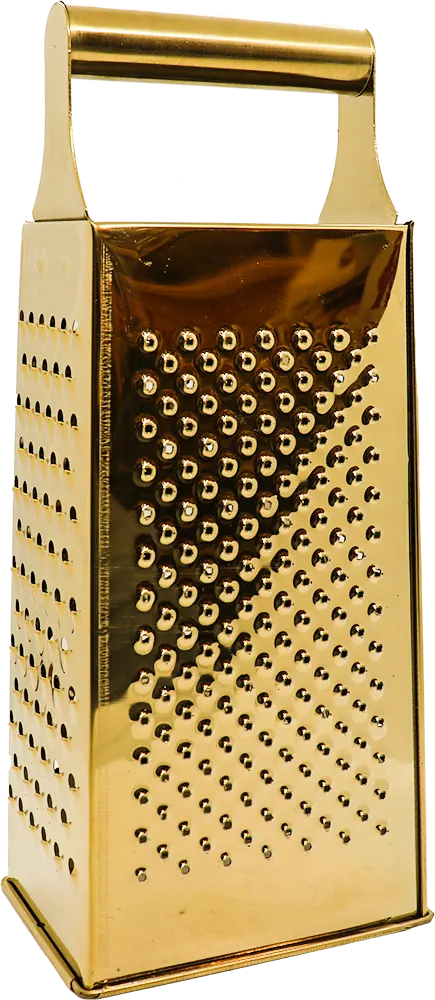 Multi-purpose stainless steel grater - golden
