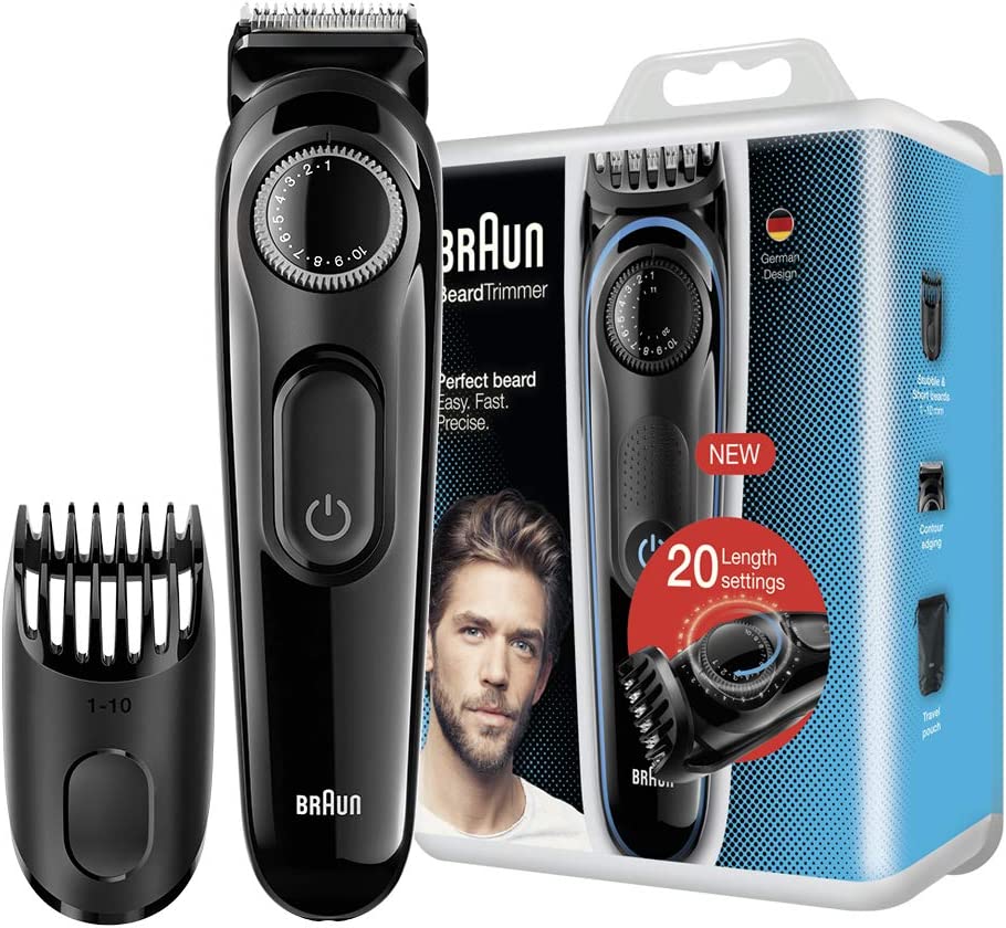 Wet and Dry Electric Shaver for Men, Black, BT3000
