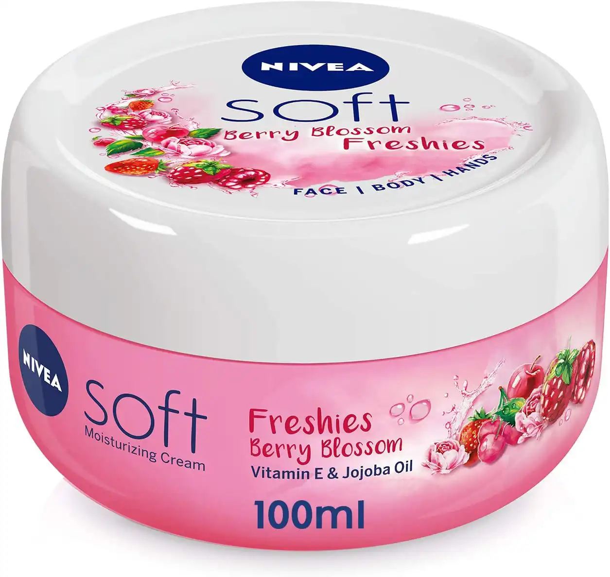 Nivea Soft Berry Blossom Freshies Moisturizing Cream 100 ml