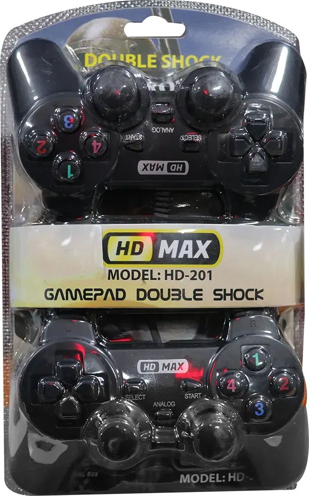 ذراع تحكم للألعاب يو أس بي فيبرشين HDMAX HD-201 - أسود