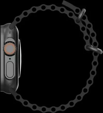 Smart Watch Ultra 2.08 Inch Space Aluminum Case 49mm, Black, WX8