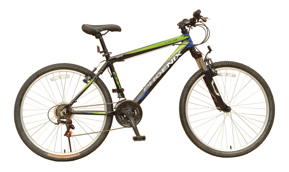 Phoenix 2601 Mountain Bike, 26, 21 Speed, Green x Black