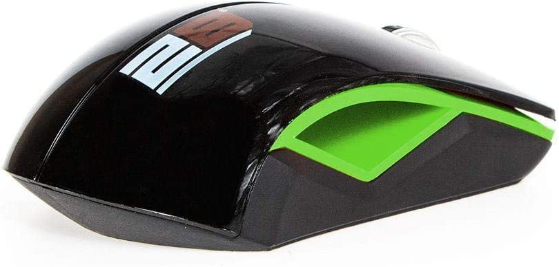 2B Wireless Mouse, 1200 DPI, Single Band, Green x Black, MO33N