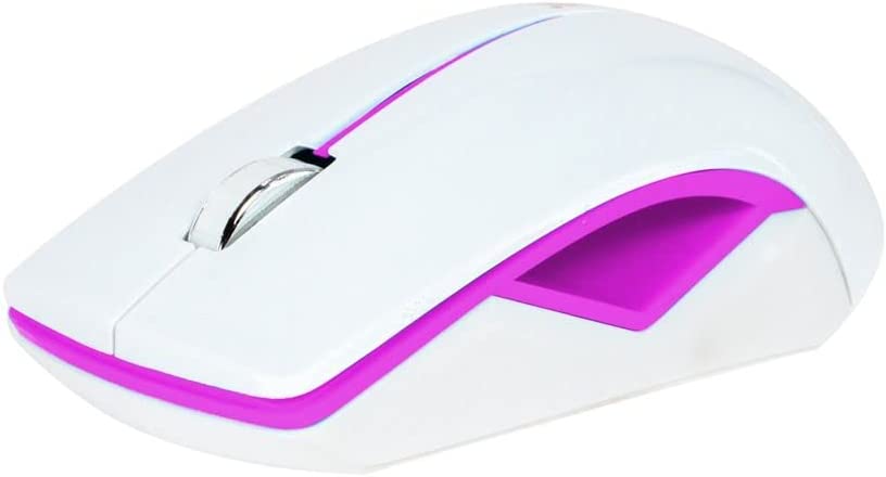 2B Wireless Mouse, 1200 DPI, Single Band, Pink x White, MO33P