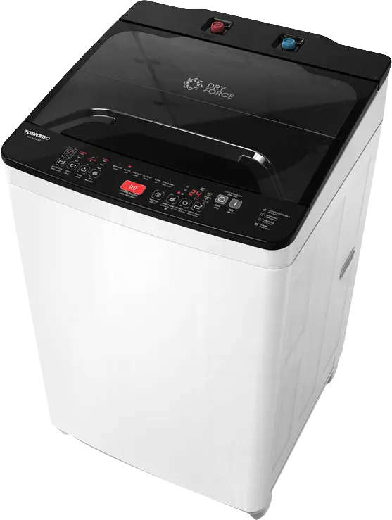 غسالة ملابس فوق اتوماتيك تورنيدو، تحميل علوي، 12 كجم، بطلمبة ، أبيض، TWT-TLN12LWT