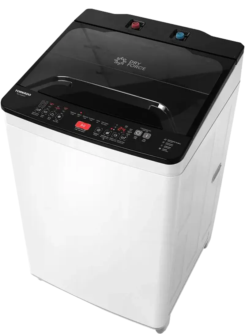 غسالة ملابس فوق اتوماتيك تورنيدو، تحميل علوي، 10 كجم، أبيض، TWT-TLN10LWT