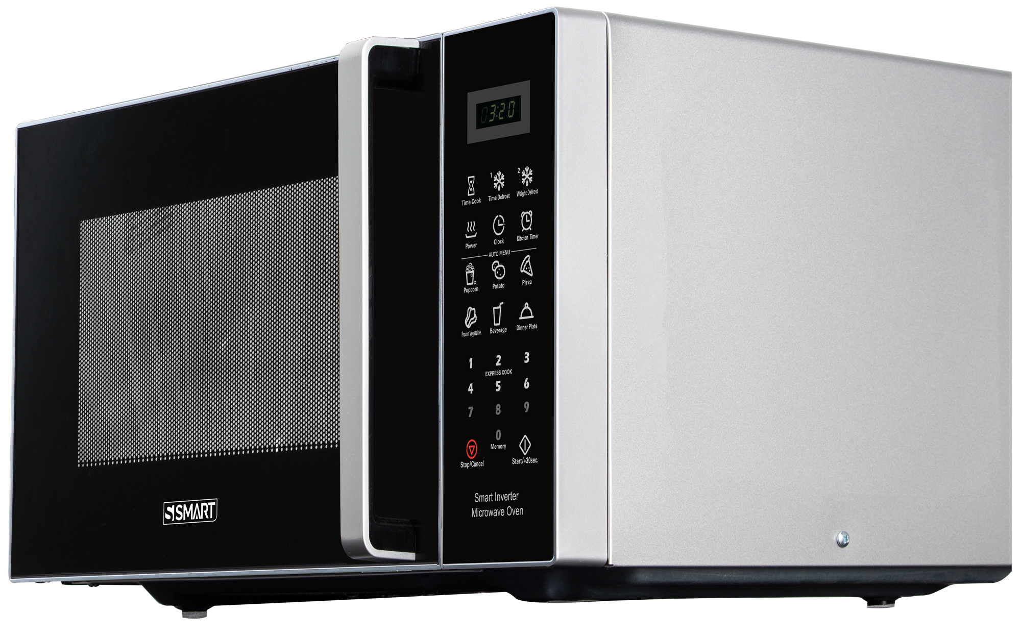 Smart Microwave 25 Liter Digital, 800 Watt, Silver SMW253AXX