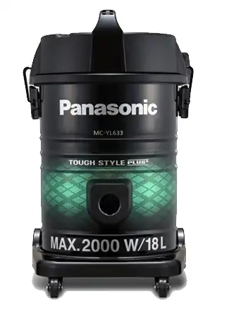 Panasonic Vacuum Cleaner, 2000 Watt, Malaysian Drum, Black, MC-YL633