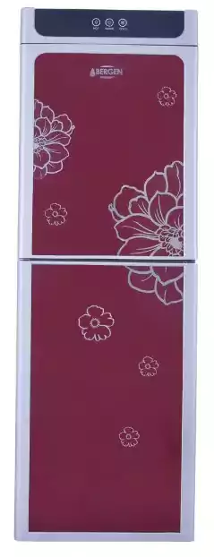 Bergen Top Loading Water Dispenser,2 Taps, Hot + Cold, Refrigerator, Red, BYB 87