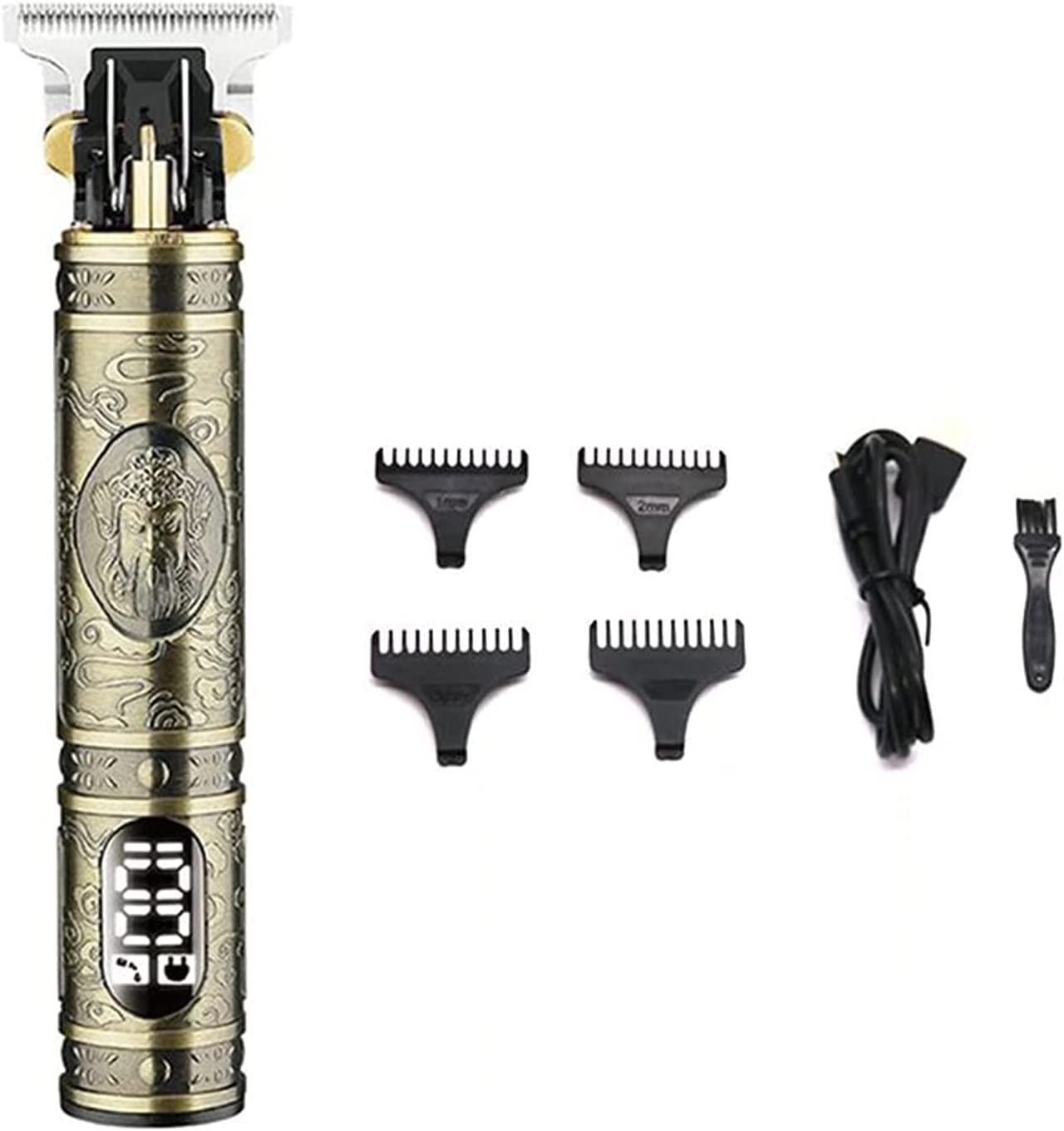 ماكينة حلاقة كهربائية للرجال كيمي ، استخدام جاف ورطب، ذهبي ، KM.4011