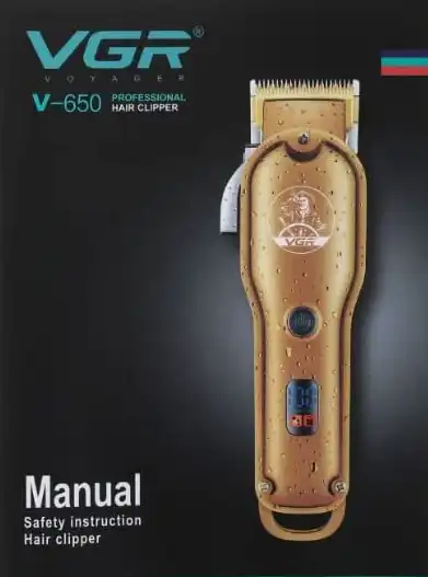 VGR Electric Shaver for Men, Dry Use, Gold, V-650