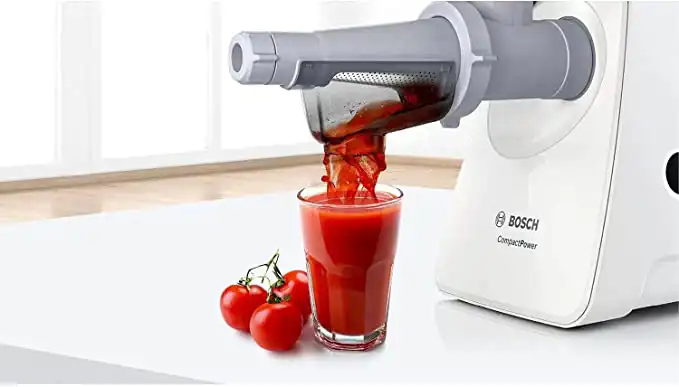 Bosch Meat Grinder, 2000 Watt, Stainless Weapons, With Juicer, White, MFW3X18W