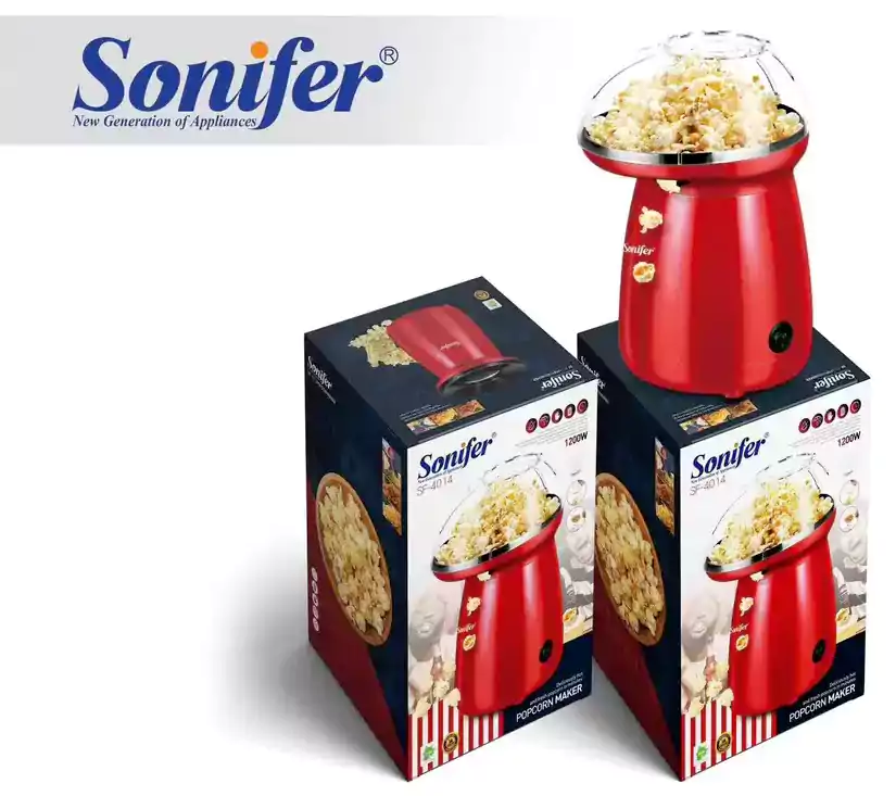 ماكينة صنع الفشار بدون زيت سونيفر، 1200 وات ، أحمرSF-4014