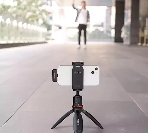 Boya Clip-on Wireless Condenser Microphone, Black, BY-WM3T2-D1