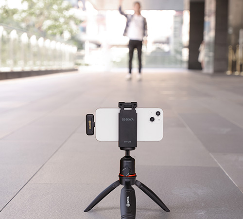 Boya Clip-on Wireless Condenser Microphone, Black, BY-WM3T2-D1