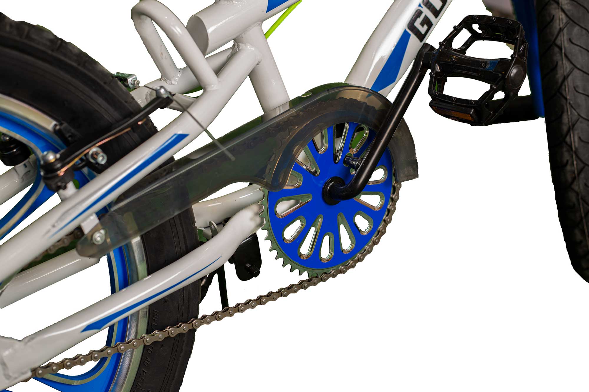 دراجة أطفال جمعة P28AR، أزرق × فضي