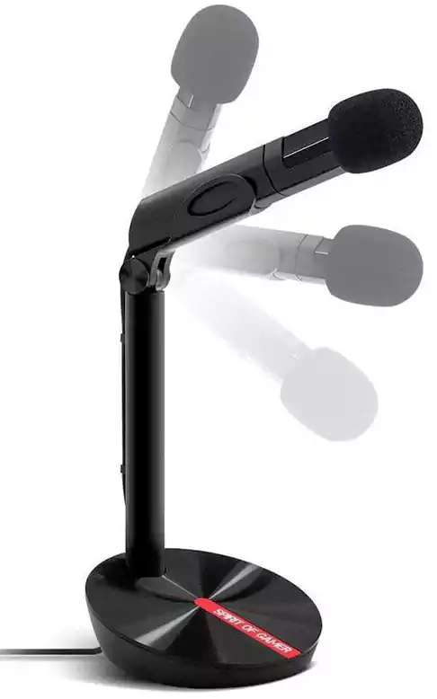 Eco Wired Condenser Gaming Microphone with Stand, Black, MI-808
