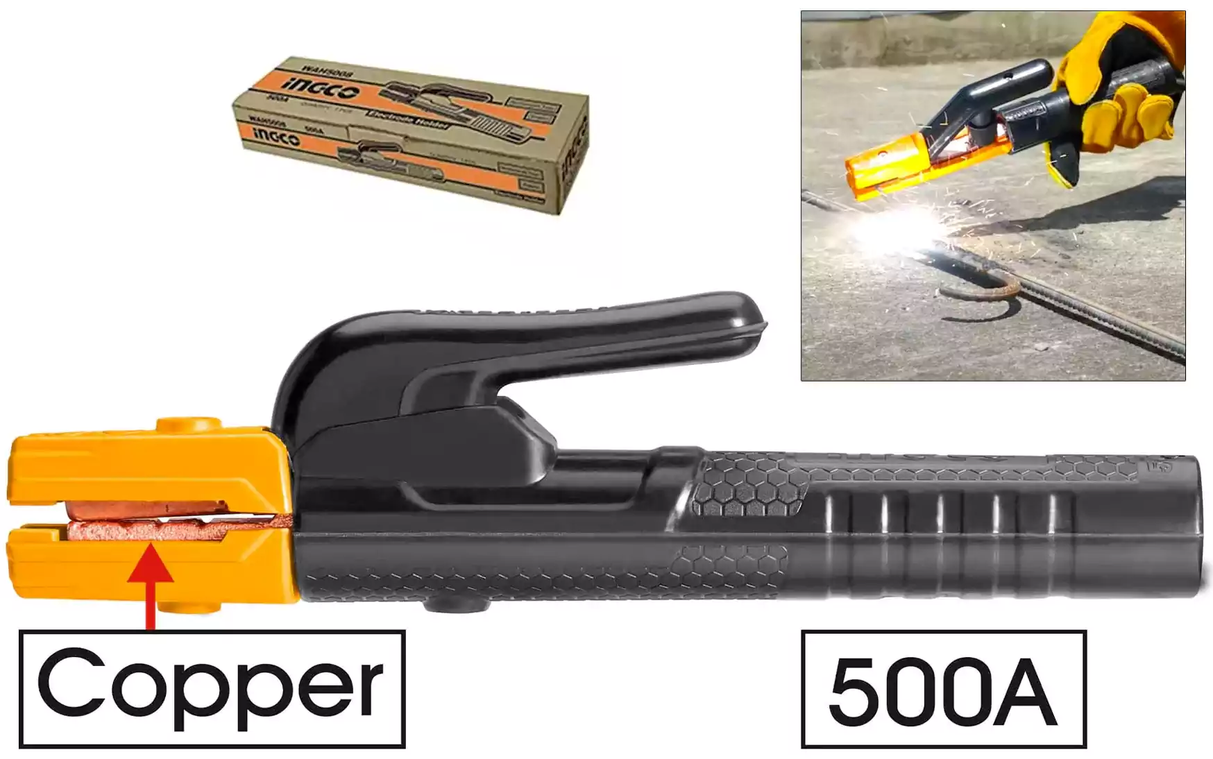 بنسة لحام كهرباء إنكو، 800 أمبير، WAH5008