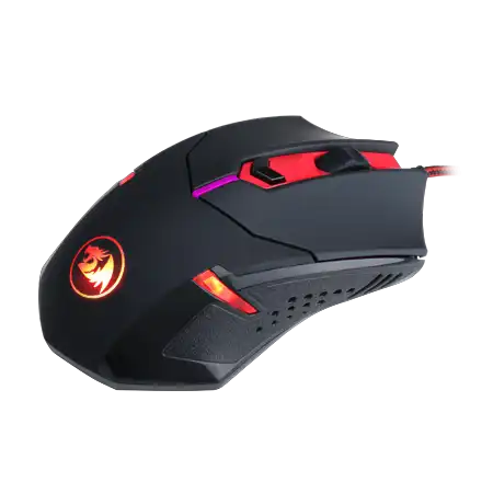 Redragon CENTROPHORUS Gaming Mouse, Wired, LED Lighting, 3200 DPI, Black x Red, M601-3