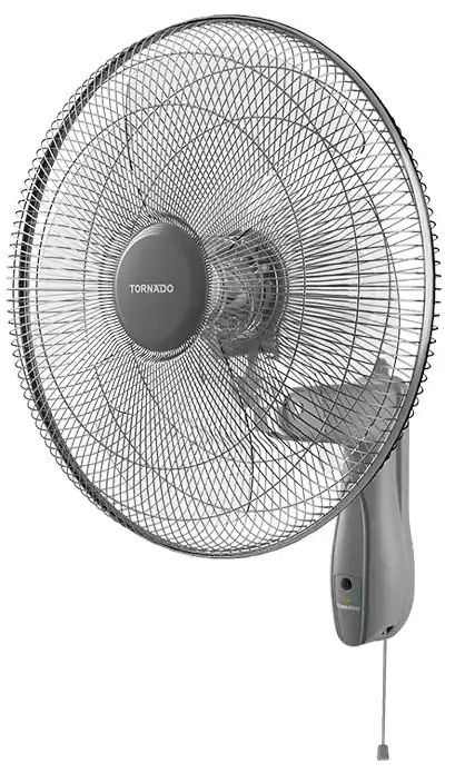 Tornado Wall Fan, 16 Inch, 4 Blades, Gray, TWF-16G